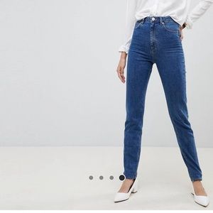 NWOT ASOS Tall Farleigh Recycled Slim Mom Jeans